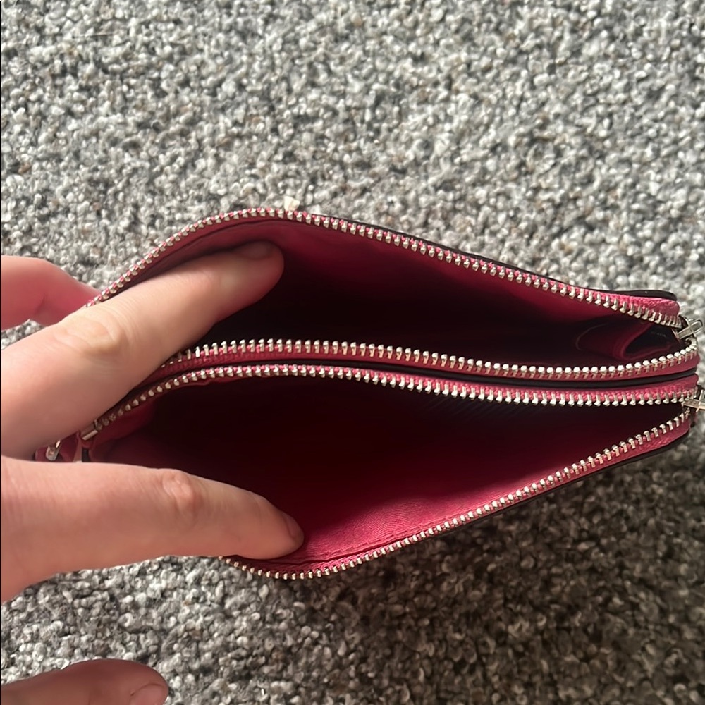 Coach Pink Pebbled Leather Clutch - Picture 7 of 12